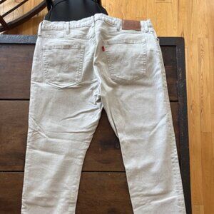 Levi's 512 36x30 White / Off White Jeans